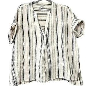 Lightspun Lakeline Popover Shirt in Jacquard Stripe